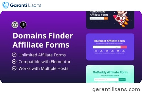 Hosting Domains Finder (Affiliate Forms)