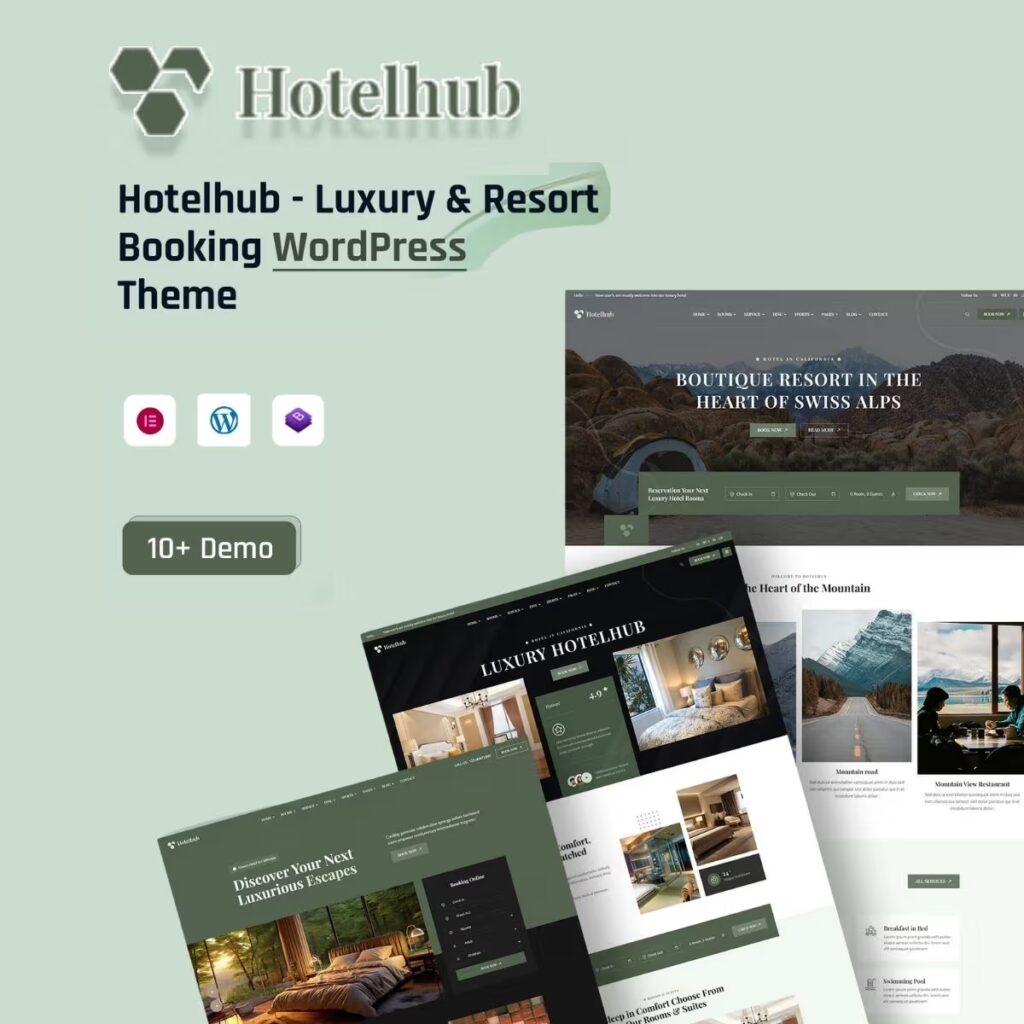 Hotelhub – Hotel Booking WordPress Theme