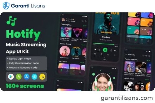 Hotify – Music Streaming App React Native CLI Ui Kit