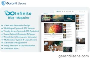 Infinite – Blog & Magazine Script