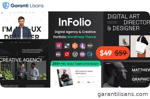 Infolio – Digital Agency & Creative Portfolio WordPress Elementor Theme