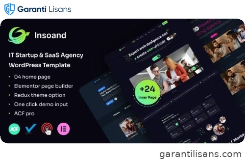 Insoand – IT Startup & SaaS Agency WordPress Theme