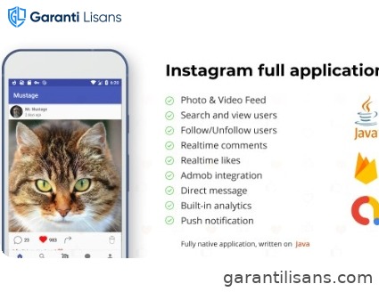 Instagram Android Full Applcation + Firebase Web (Photo&Video)