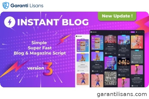 Instant Blog – Fast & Simple Blog Php Script