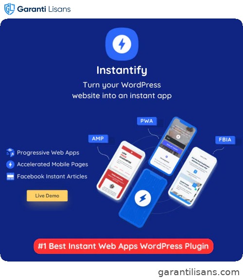 Instantify – PWA & Google & Facebook IA for WordPress