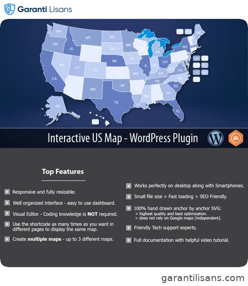 Interactive US Map – WordPress Plugin