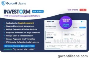 Investorm – Advanced HYIP Investment Management Platform