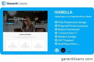Isabella – Digital Agency One Page WordPress Theme
