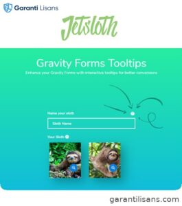 Jetsloth – Gravity Forms Tooltips