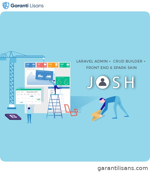 Josh – Laravel Admin Template + Front End + CRUD