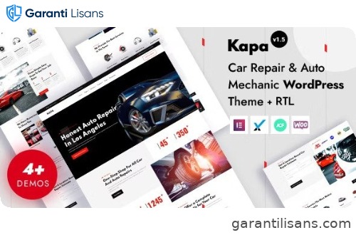 Kapa – Car Repair & Auto Services Elementor WordPress Theme