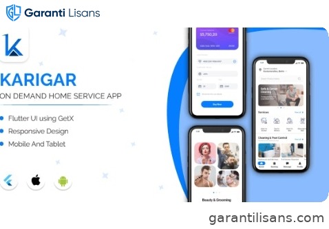 Karigar – On Demand Home Service Handyman App – Flutter UI Template