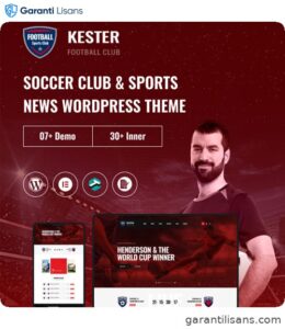 Kester – Soccer Club & Sports News WordPress Theme
