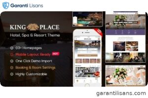 KingPlace – Hotel Booking, Spa & Resort WordPress Theme (Mobile Layout Ready)