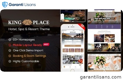 KingPlace – Hotel Booking, Spa & Resort WordPress Theme (Mobile Layout Ready)