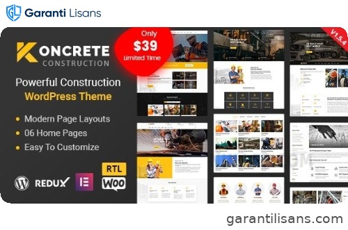 Koncrete – Construction Building WordPress Theme
