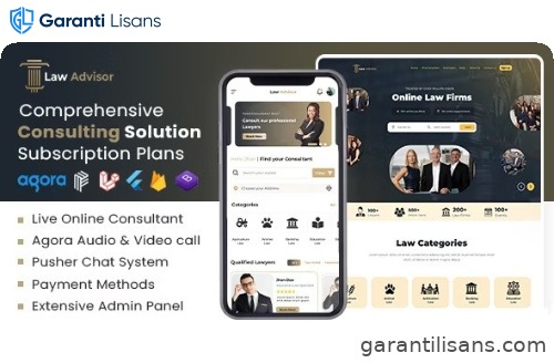 LawAdvisor – Seamless Tele-Advisory Platform & Virtual Legal Services with Flutter Apps, Web & Admin