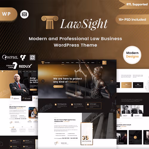 Lawsight – Law Firm Attorney WordPress Theme