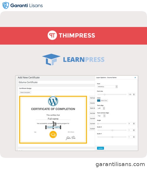 LearnPress – Certificates