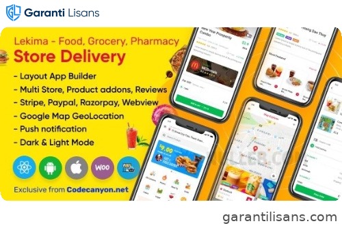 Lekima – Store Delivery Full React Native Application for WordPress WooCommerce.