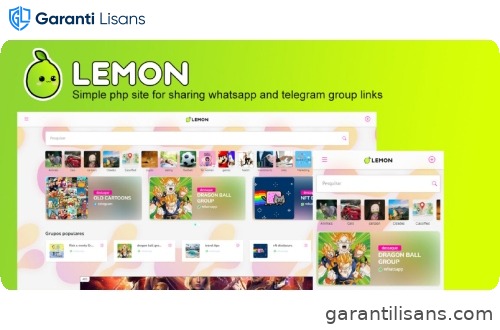 Lemon – Share Whatsapp And Telegram Groups