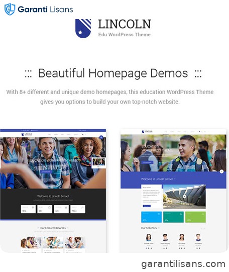 Lincoln – Education Material Design WordPress Theme