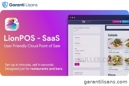 Lion POS – SaaS Point Of Sale Script for Restaurants and Bars with floor plan
