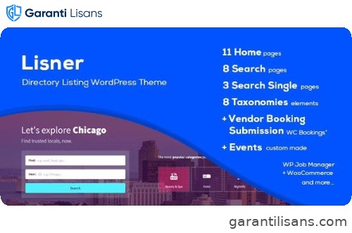 Lisner – Modern Directory Listing WordPress Theme
