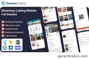 Listar FluxPro – Flutter mobile directory listing & booking – WordPress Backend
