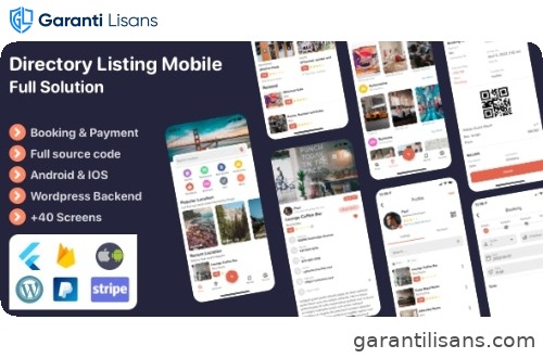 Listar FluxPro – Flutter mobile directory listing & booking – WordPress Backend