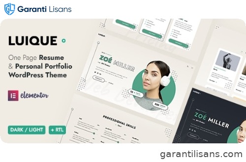 Luique – Personal Portfolio WordPress Theme