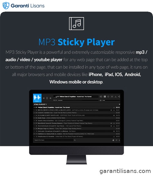 MP3 Sticky Player WordPress Plugin