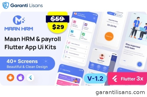 Maan HRM Flutter App UI Kit (Android & iOS)
