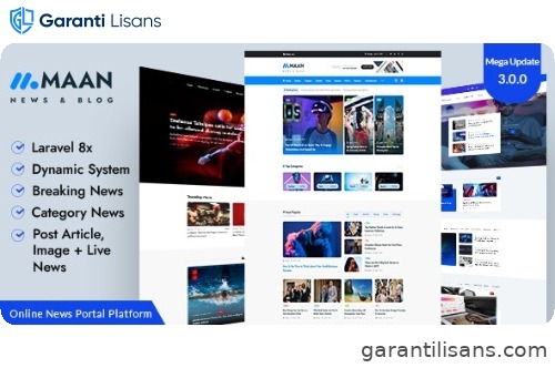 Maan News- Laravel Magazine Blog & News PHP Script