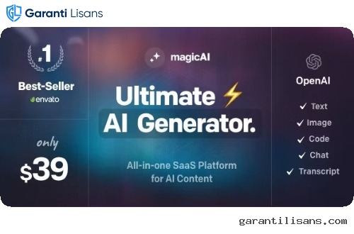 MagicAI – OpenAI Content, Text, Image, Chat, Code Generator as SaaS
