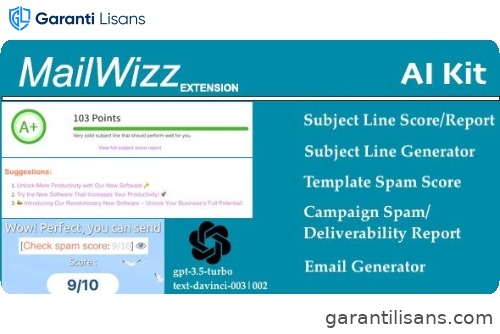 Mailwizz AI Kit – Spam and Subject Line Scoring with AI Content Generator supporting chatGPT