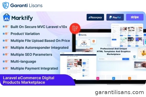 Marktify – Laravel eCommerce Digital Product Multivendor Marketplace