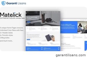 Matelick – Soft Material Corporate WordPress Theme