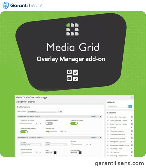 Media Grid – Overlay Manager Add-on