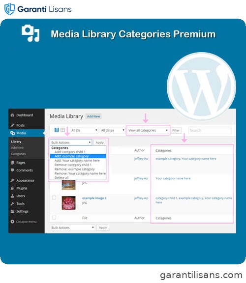 Media Library Categories Premium