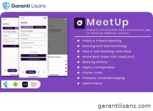 MeetUp – Android, iOS and Web Video Conference App for Meeting, Webinar, Classes