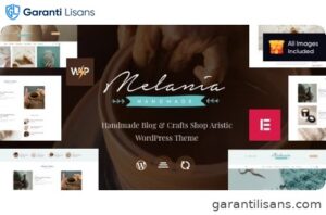 Melania | Handmade Blog & Crafts Shop Artistic WordPress Theme