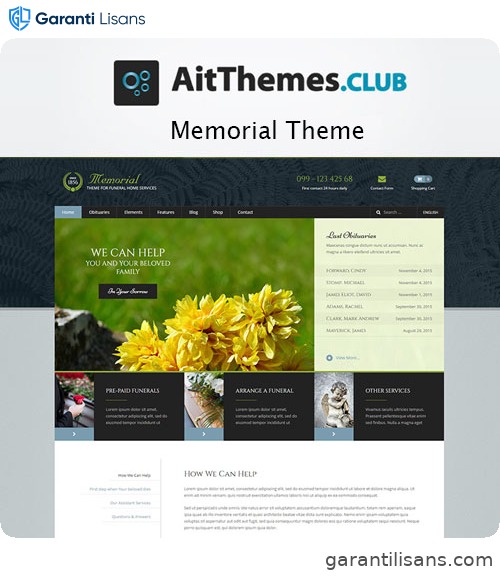 AIT Memorial WordPress Theme