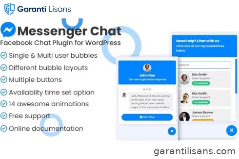 Messenger chat support WordPress Plugin