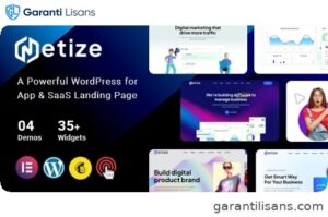 Metize – Landing Page WordPress Theme