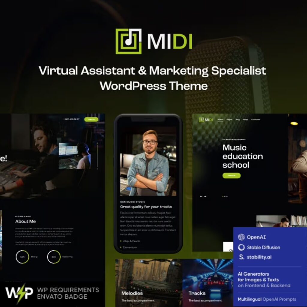 Midi – Sound & Music School WordPress Theme