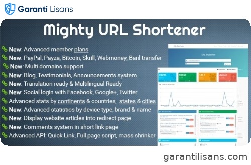 Mighty URL Shortener | Short URL Script