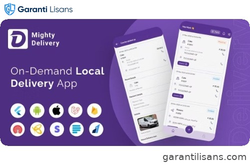MightyDelivery – On Demand Local Delivery System Flutter App | Courier Company | Courier App