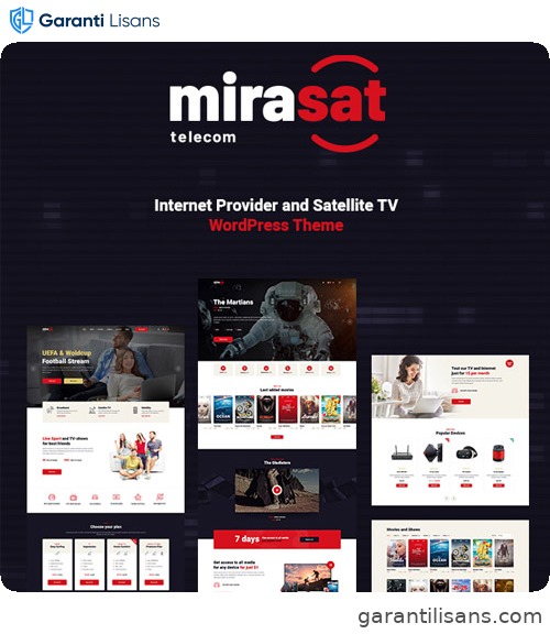 Mirasat – Internet Provider and Satellite TV WordPress Theme