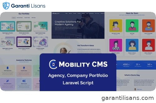 Mobility CMS – Agency, Company Portfolio Laravel Script